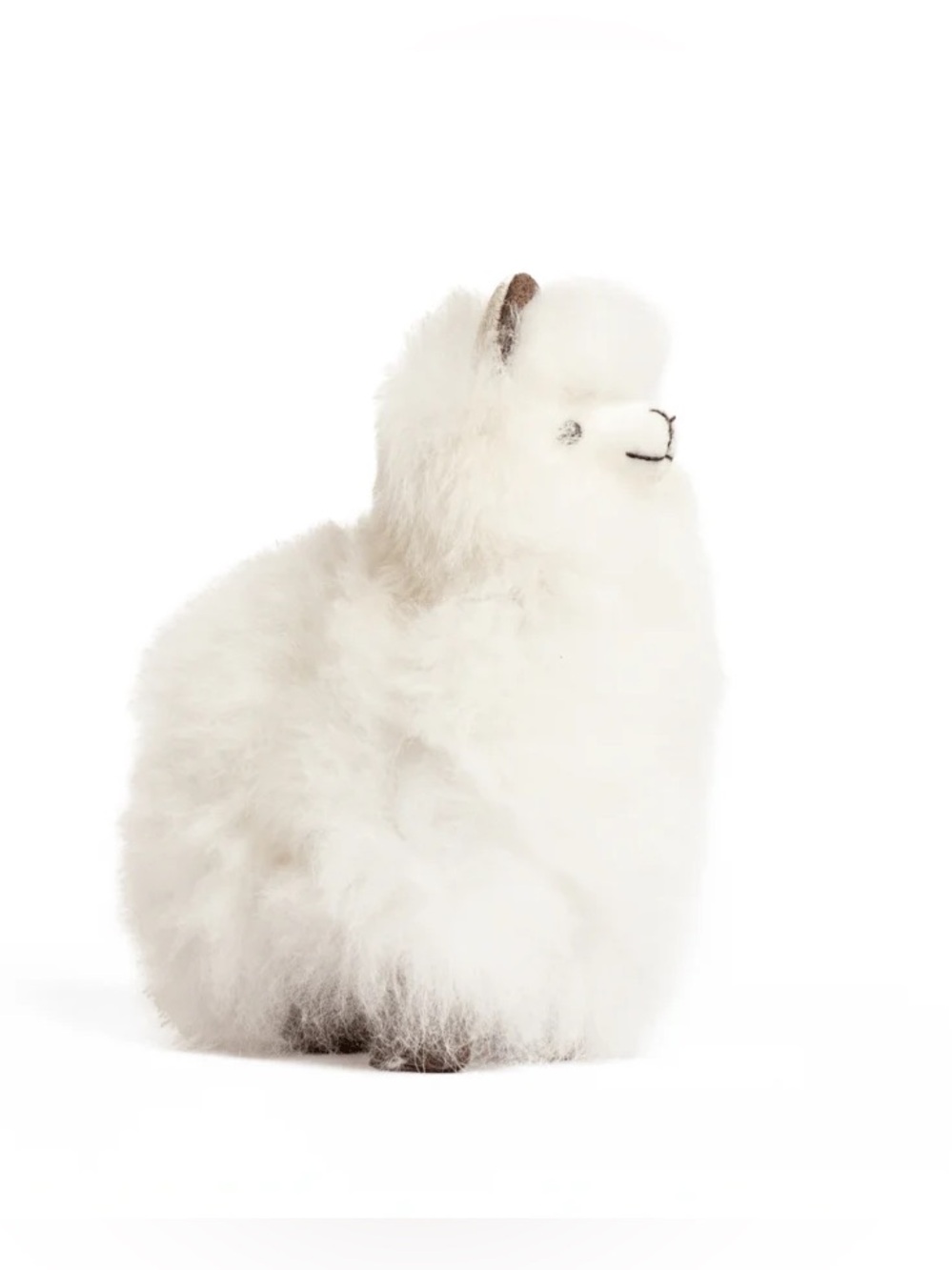 Plush White Alpaca Stuffed Animal Plush Toy